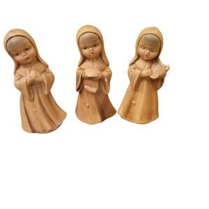 Vintage Nun Christmas Figurines Japan